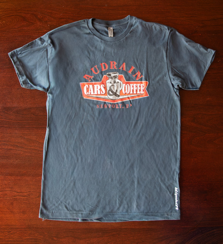 Audrain Retro Logo Cars & Coffee T-Shirt