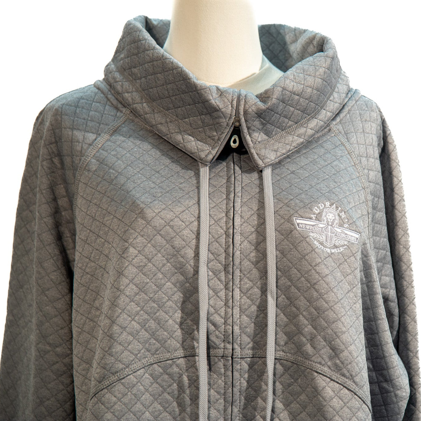 Audrain Concours Cowl Neck Zip Up Jacket