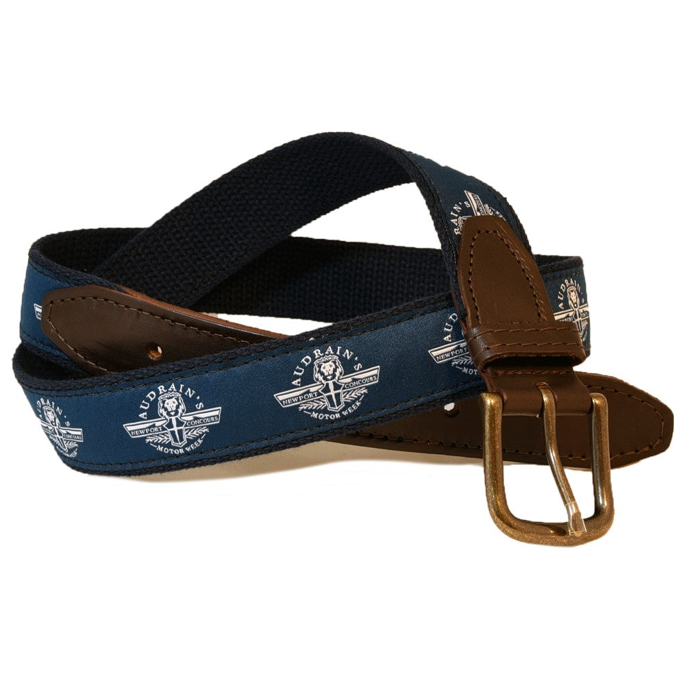 Audrain Concours Canvas Leather Belt
