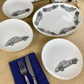 WhitneyWares Car Collection – Porcelain Servers