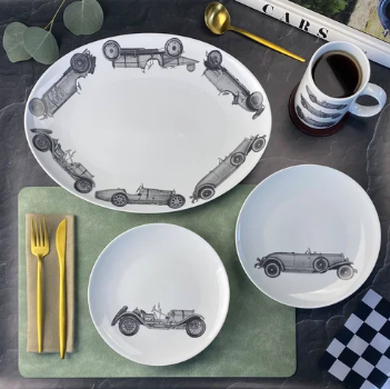 WhitneyWares Car Collection – Porcelain Servers